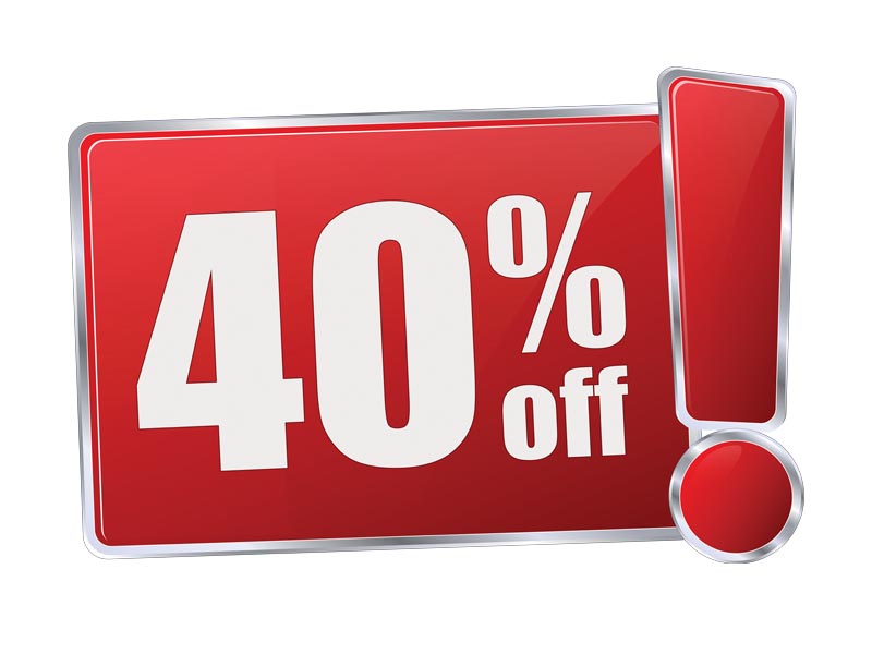 40% zniżki na zakup raportu historii pojazdu